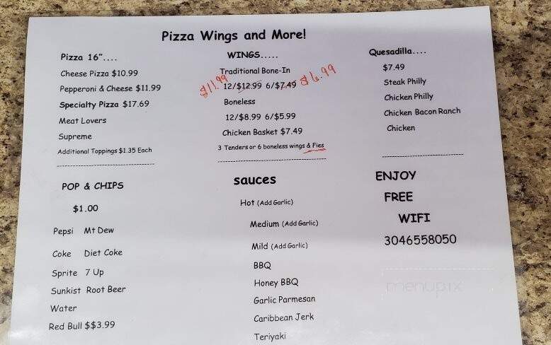 Millstone Inn & Restaurant - Arnoldsburg, WV menu_pic