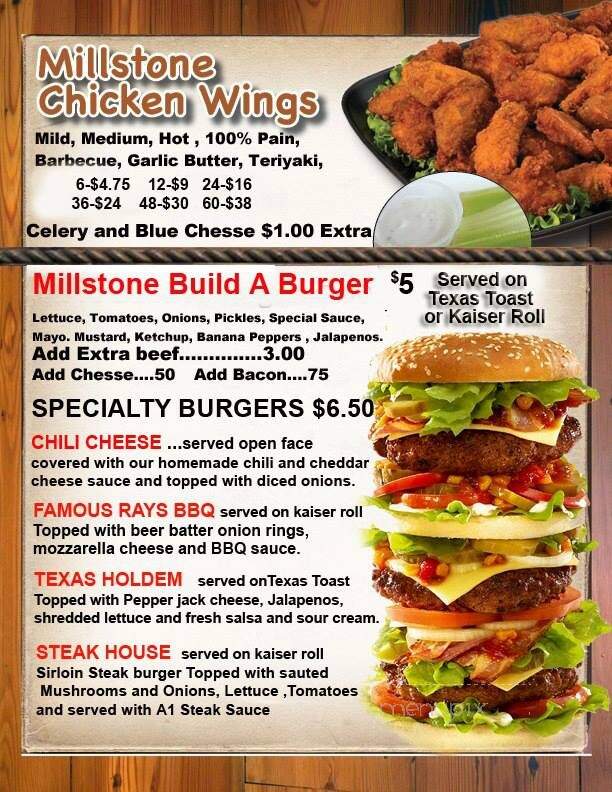 Millstone Inn & Restaurant - Arnoldsburg, WV menu_pic