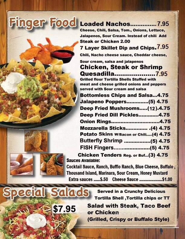 Millstone Inn & Restaurant - Arnoldsburg, WV menu_pic