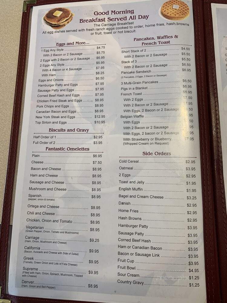 Carriage Cafe - Simi Valley, CA