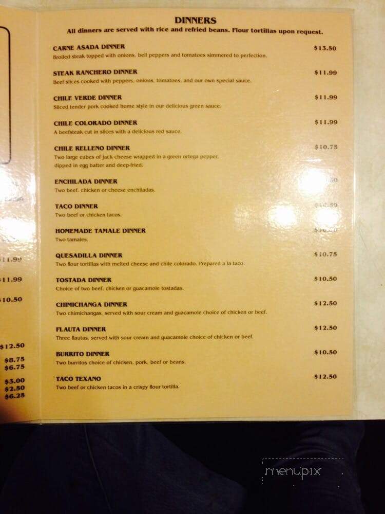 Mexico Lindo - Copperopolis, CA menu_pic