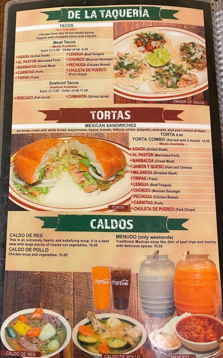 Taqueria Los Comales - Greeley, CO menu_pic