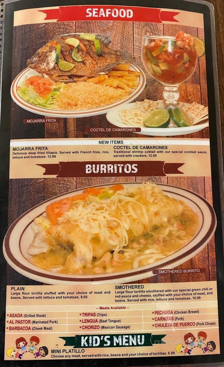 Taqueria Los Comales - Greeley, CO menu_pic
