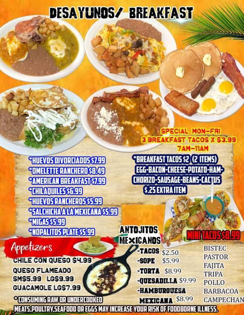 La Marea Restaurant & Seafood - Austin, TX menu_pic