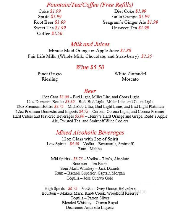 Rubys Restaurant - Hague, VA menu_pic