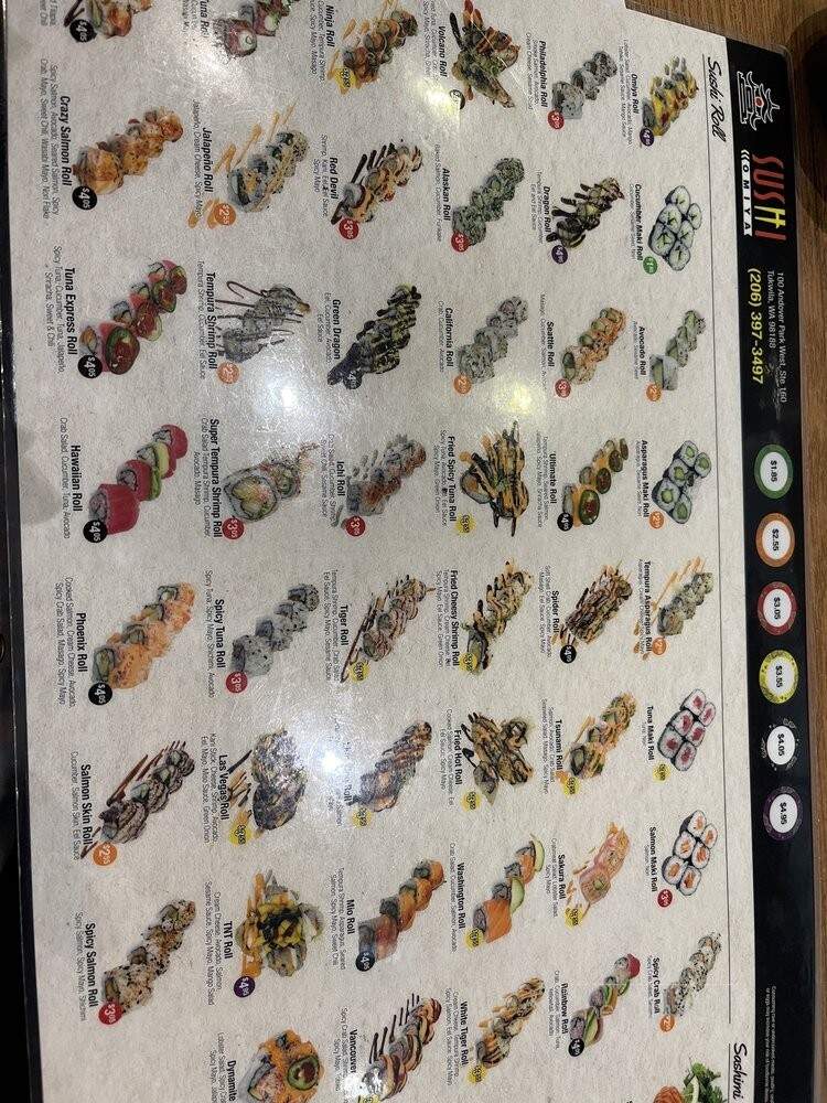 Sushi Omiya - Tukwila, WA menu_pic