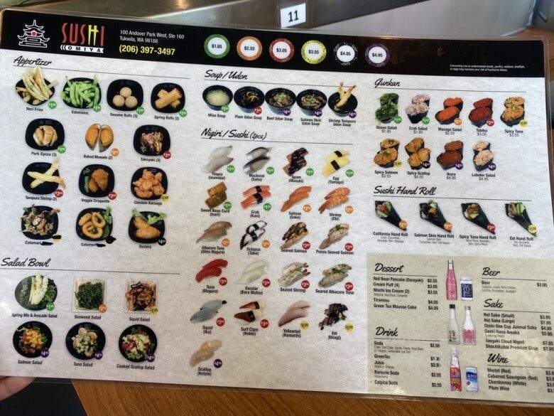 Sushi Omiya - Tukwila, WA menu_pic