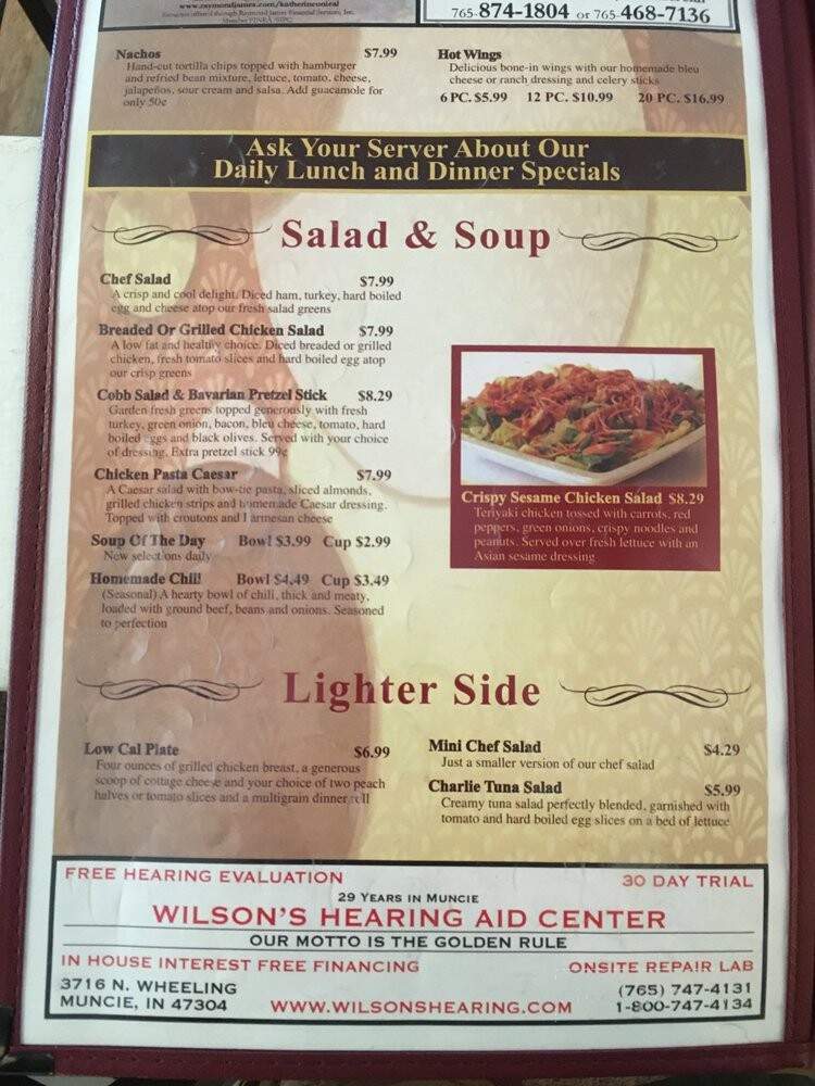 Bruner's Family Restaurant - Muncie, IN menu_pic