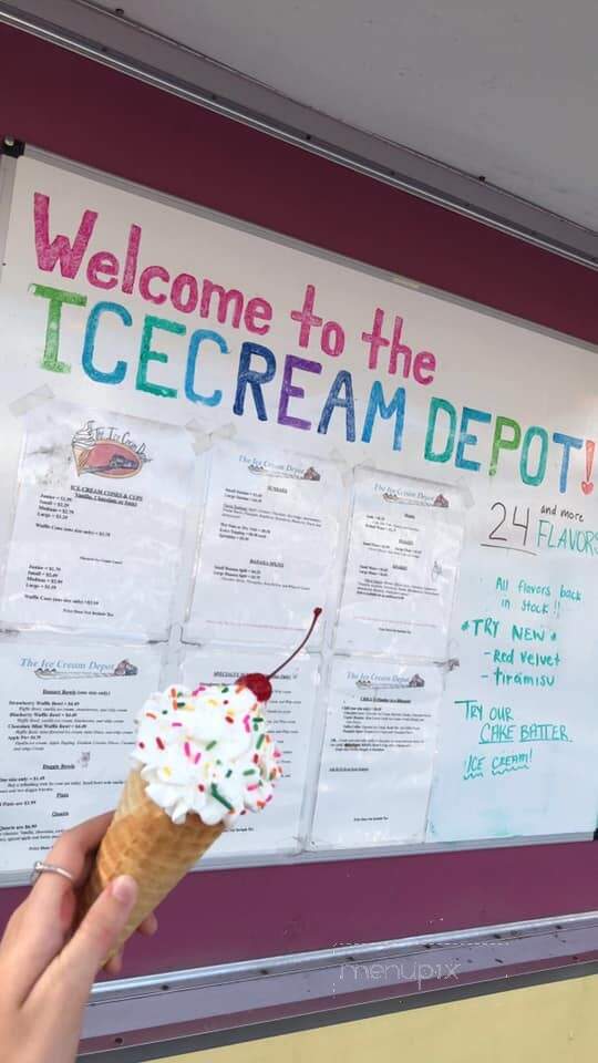 The Ice Cream Depot - Strasburg, VA menu_pic