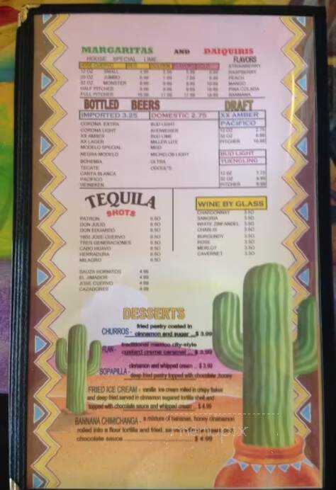 Casa Fiesta - Sandusky, OH menu_pic
