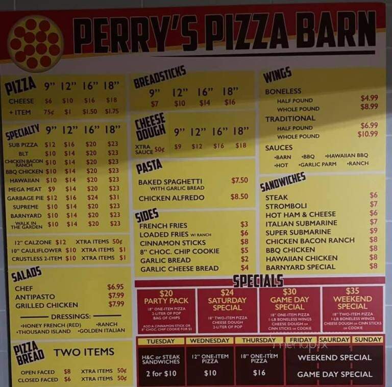 Perry's Pizza Barn - New Boston, OH