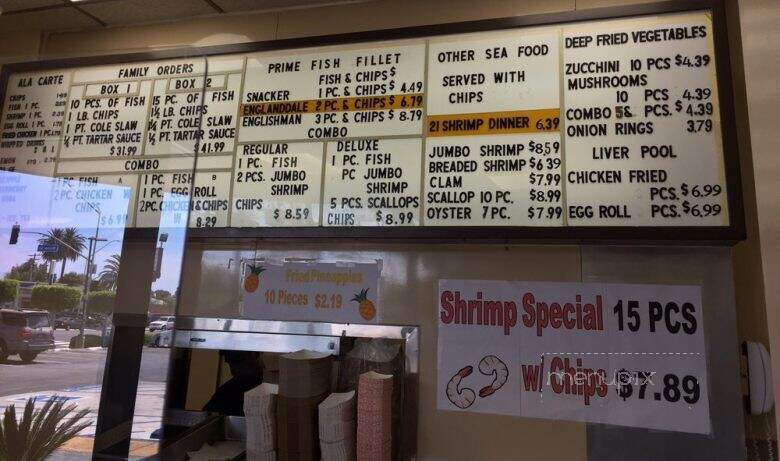 England Fish & Chips - Long Beach, CA menu_pic