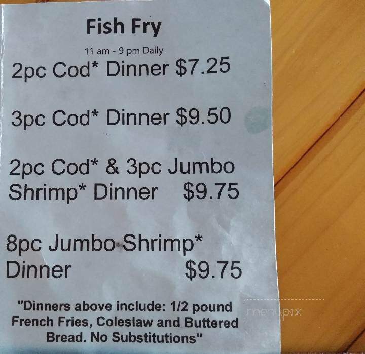 Birds Nest - Rib Lake, WI menu_pic