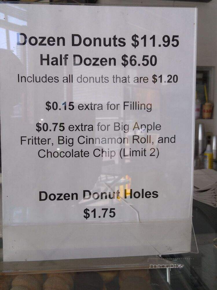 K's Donut Emporium - Studio City, CA menu_pic
