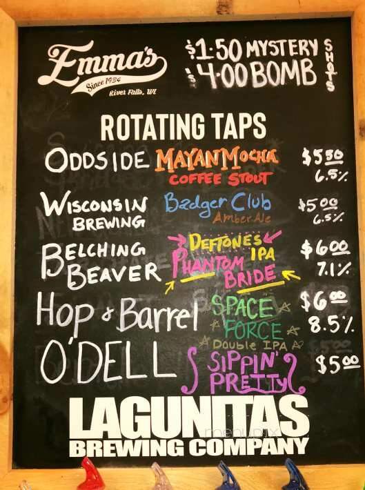 Emma's Bar - River Falls, WI menu_pic