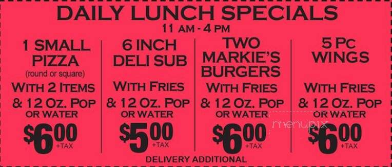Markies Pizza - Warren, MI menu_pic