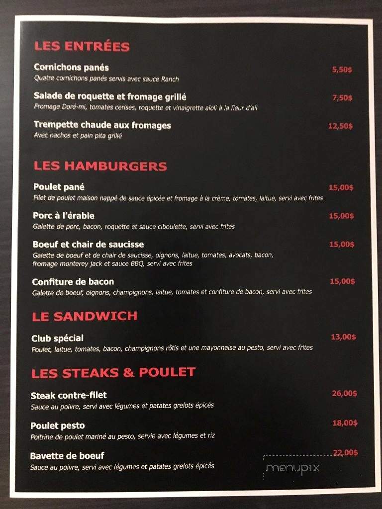 Restaurant du Motel Louise - Ville-Marie, QC menu_pic