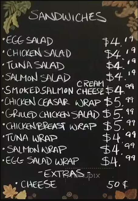 J J's Cafe & Deli - Toronto, ON menu_pic