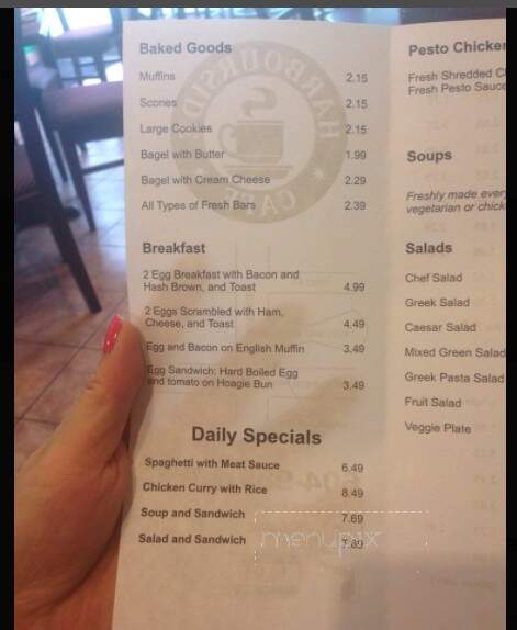 Harbourside Cafe - North Vancouver, BC menu_pic