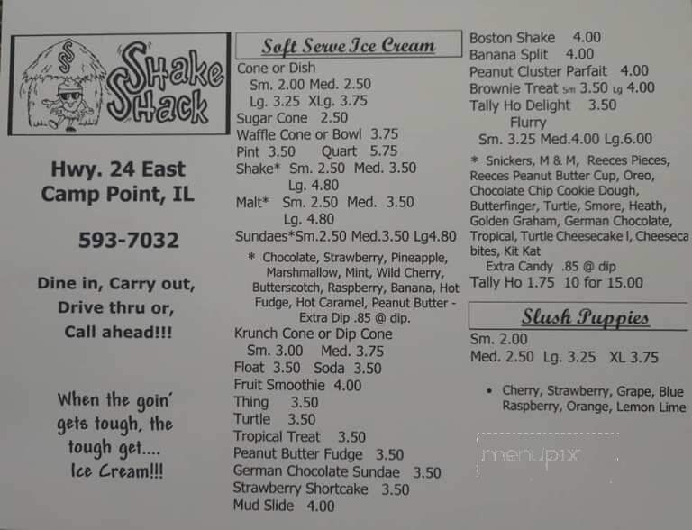 Shake Shack - Camp Point, IL menu_pic