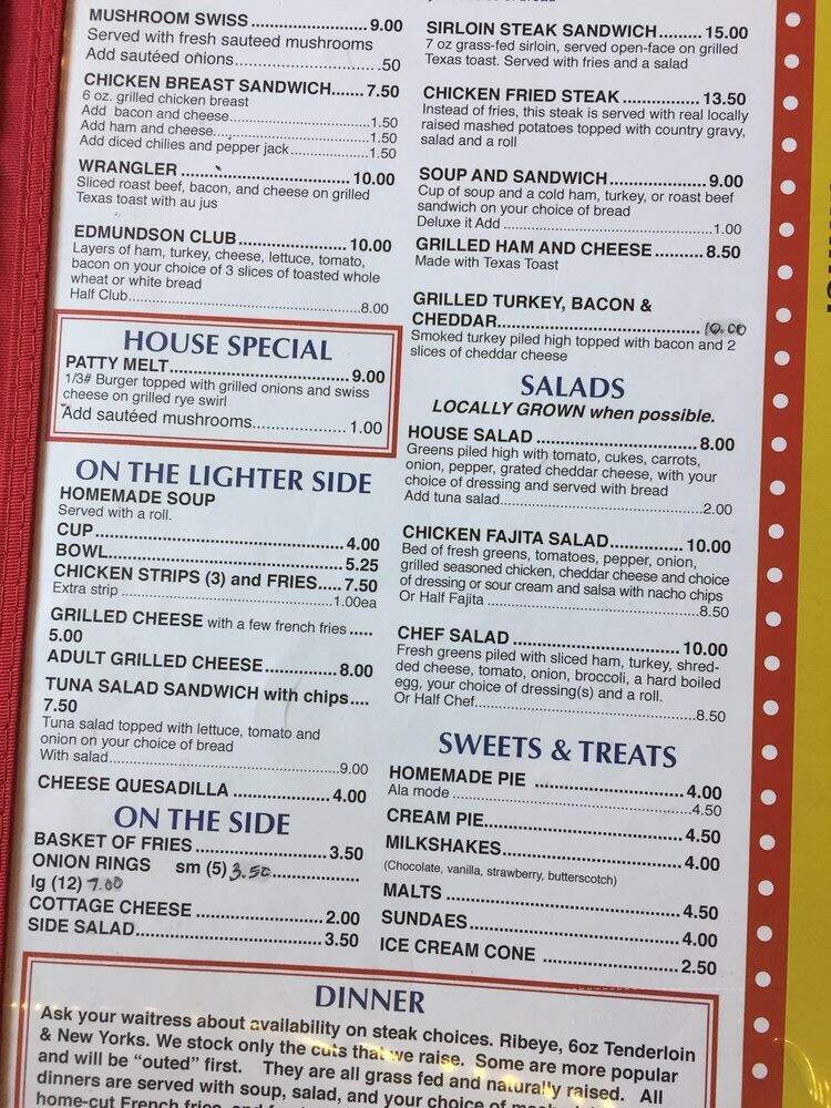 Town Haul Diner - Harrison, MT menu_pic
