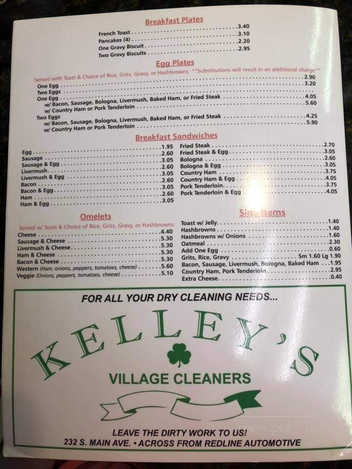 Callahan's Cafe - Newton, NC menu_pic