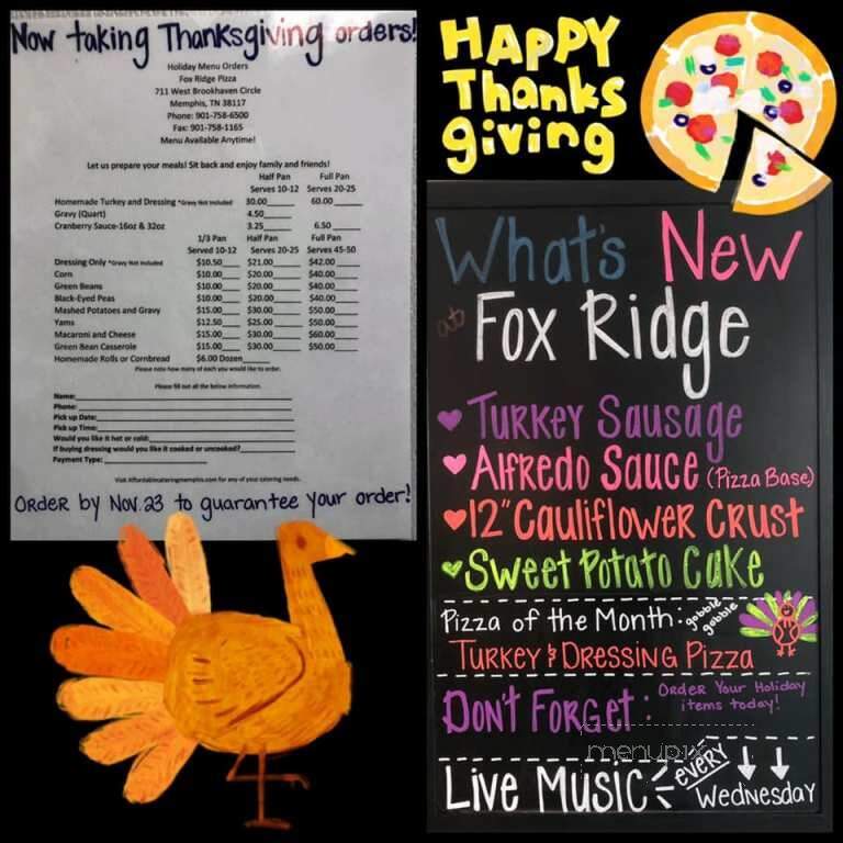 Fox Ridge Pizza - Memphis, TN