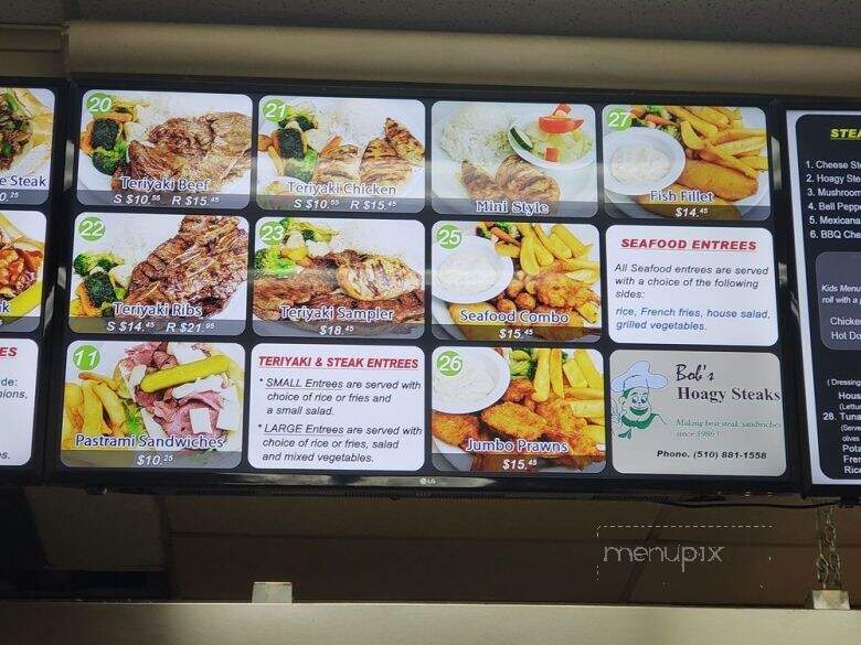 Bob's Hoagy Steaks - Hayward, CA menu_pic