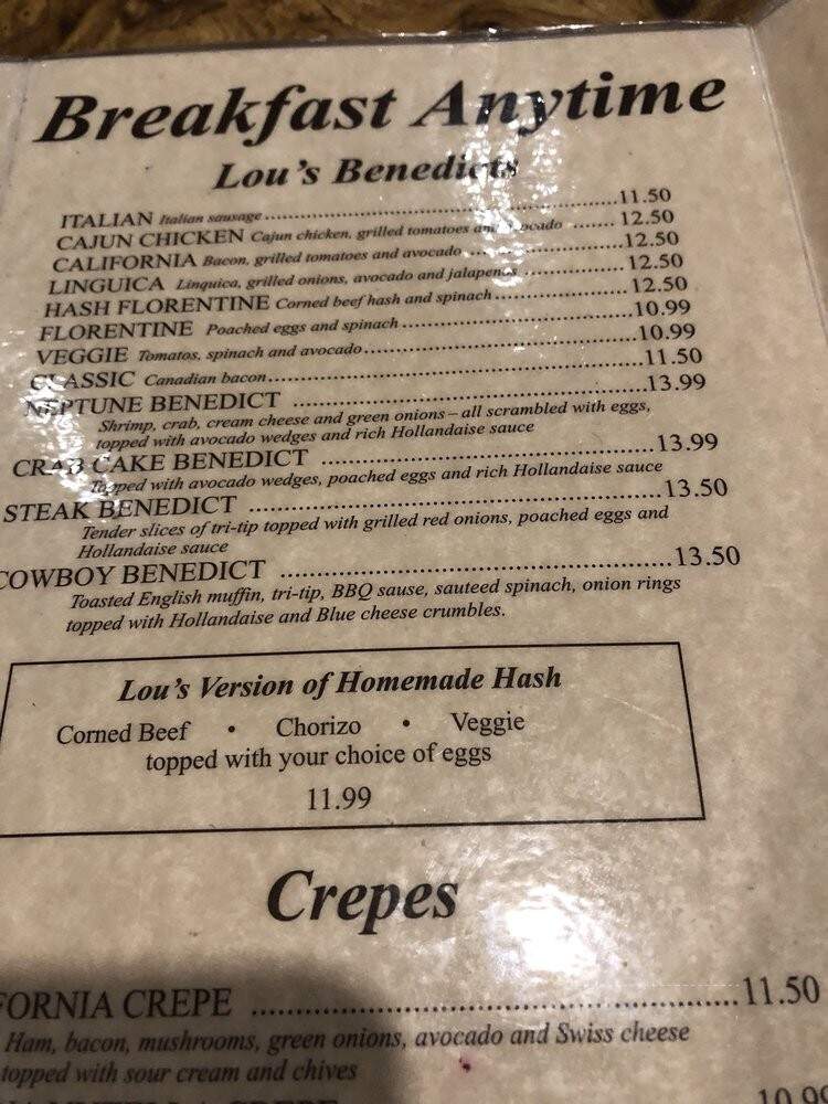 Lou's Restaurant - Los Gatos, CA