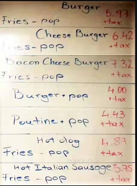 The Eagle Twins Restaurant - Toronto, ON menu_pic