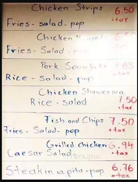 The Eagle Twins Restaurant - Toronto, ON menu_pic