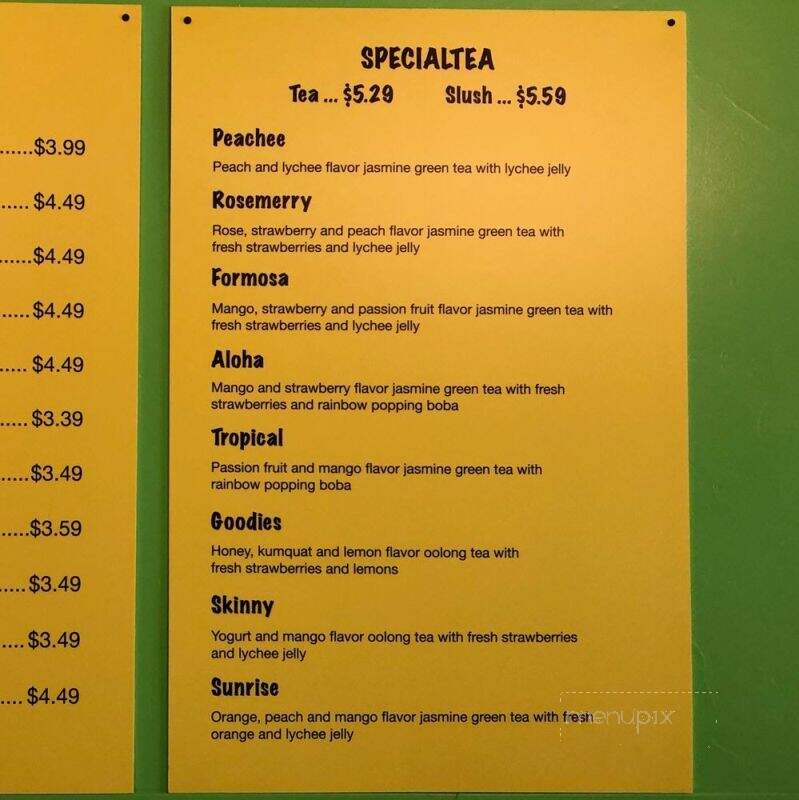Formosa - Sonora, CA menu_pic
