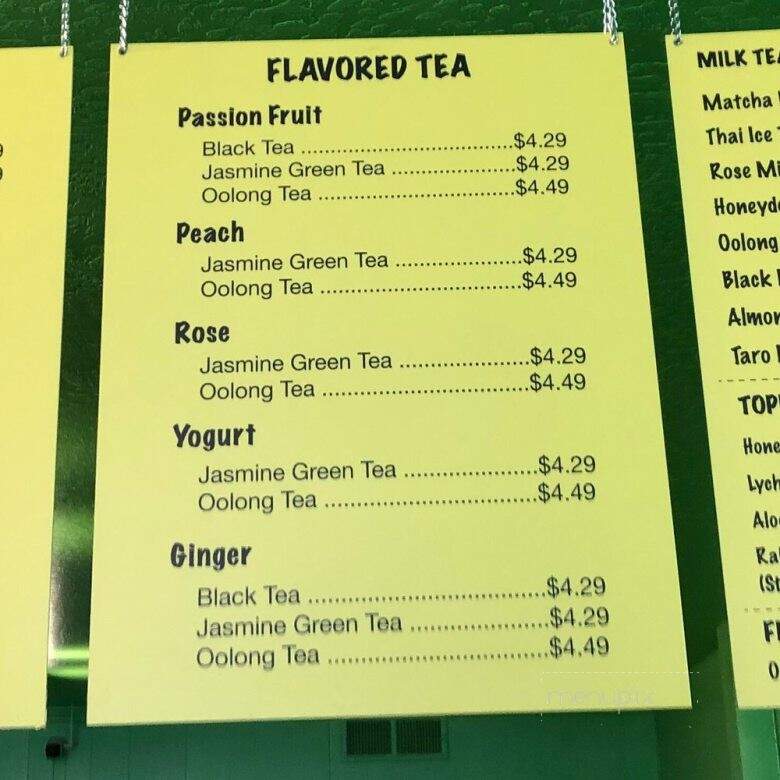 Formosa - Sonora, CA menu_pic