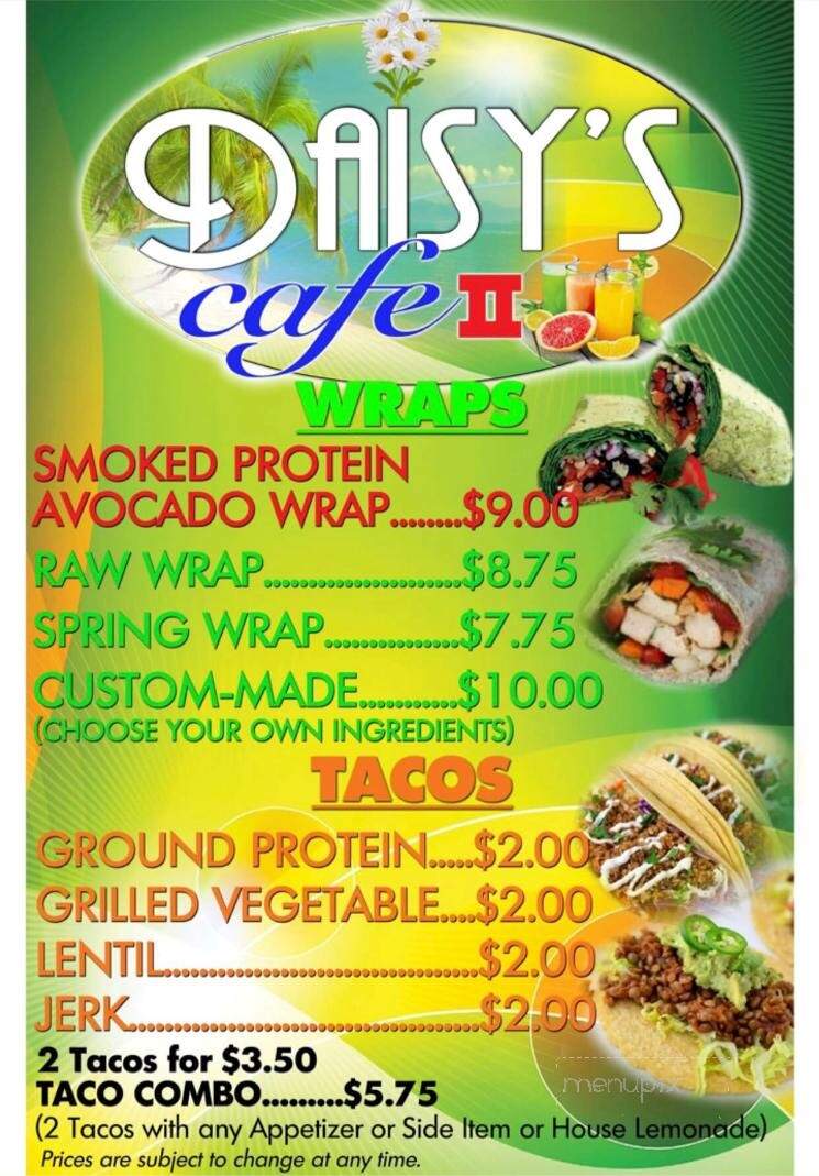 Daisy's Cafe ii - Hazel Crest, IL menu_pic