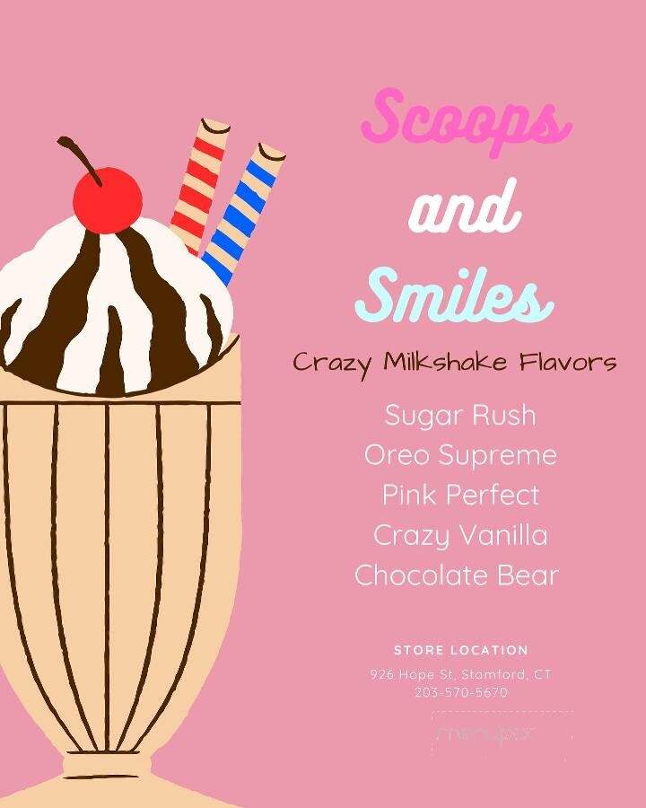 Scoops And Smiles - Stamford, CT menu_pic