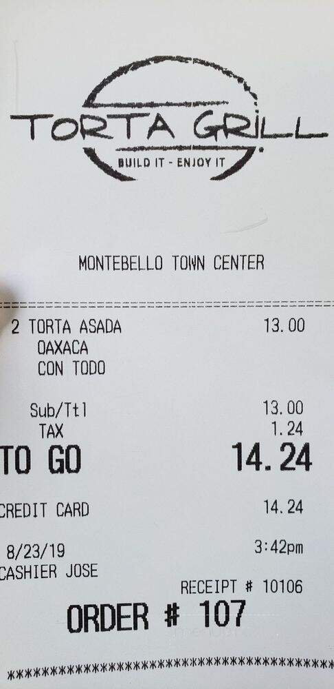 Torta Grill - Montebello, CA menu_pic