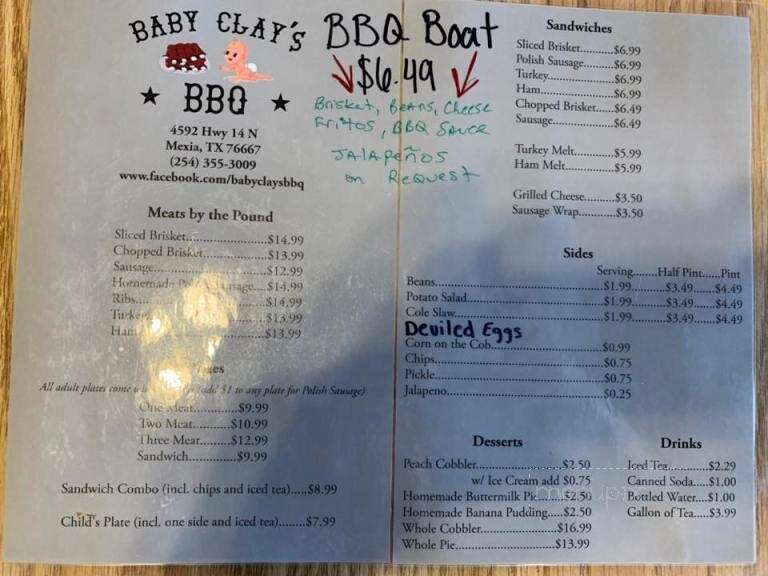 Baby Clay's Barbecue - Mexia, TX