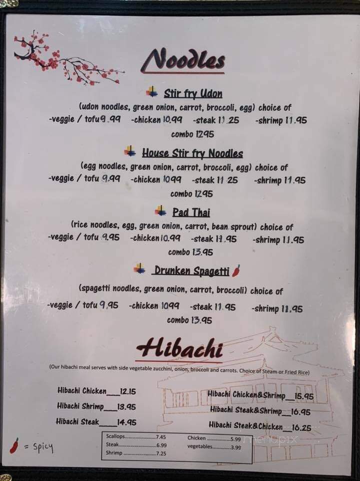 Thai & Osaka - Kingsland, GA menu_pic