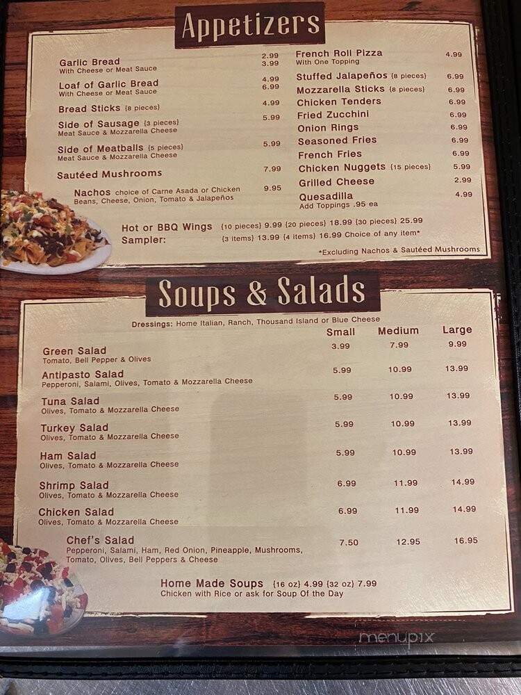 Tony's Pizza - Sylmar, CA menu_pic
