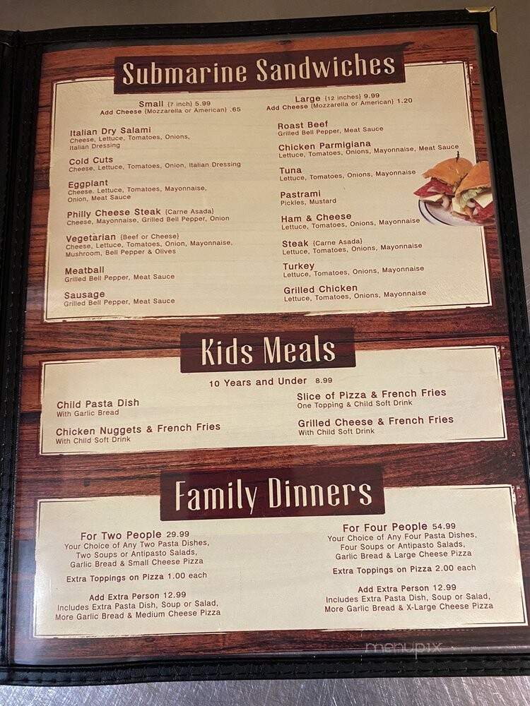 Tony's Pizza - Sylmar, CA menu_pic