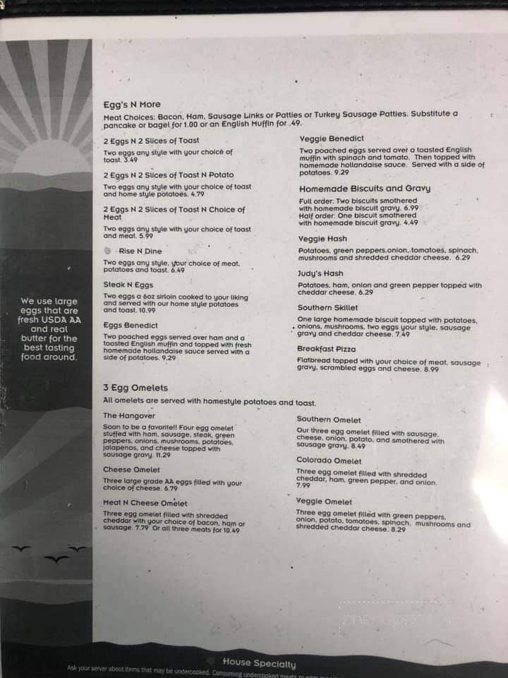 Rise N Dine - Vicksburg, MI menu_pic