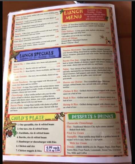 Don Jose - Paragould, AR menu_pic