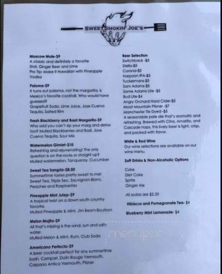 Franconia Village House Restaurant - Franconia, NH menu_pic