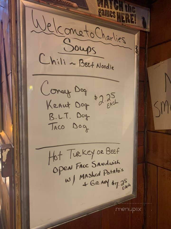 Charlie's Tavern - Albion, MI menu_pic
