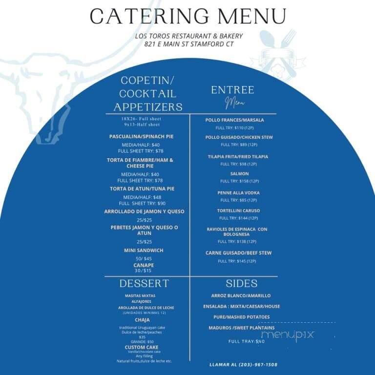 Los Toros - Stamford, CT menu_pic
