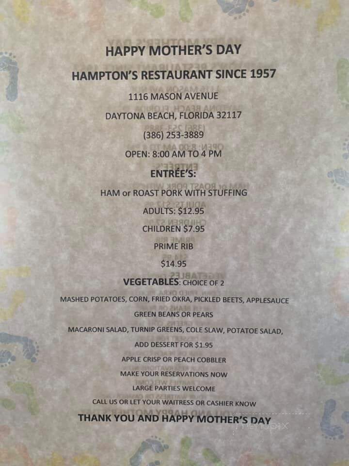 Hampton's Restaurant - Daytona Beach, FL