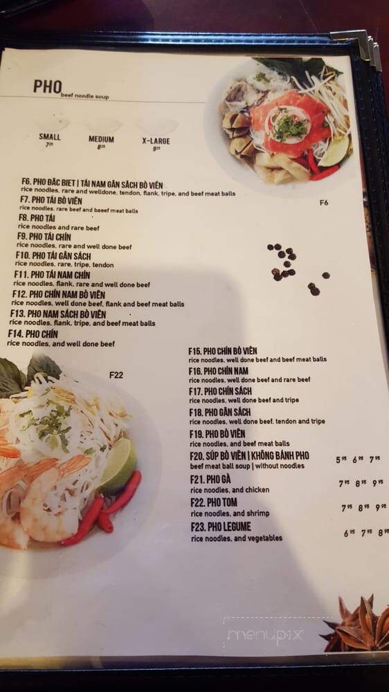 Pho Saigon - Newmarket, ON menu_pic