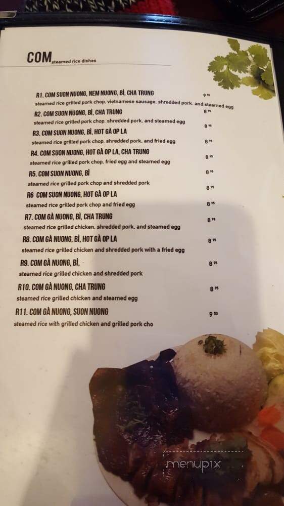 Pho Saigon - Newmarket, ON menu_pic