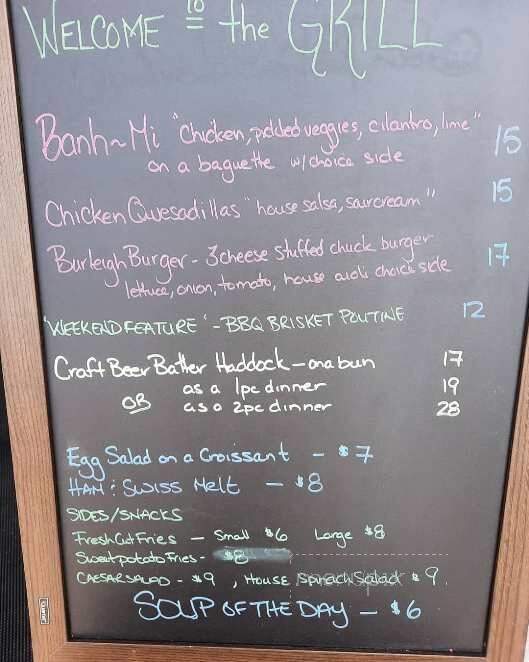 Stoney Logger Pub & Restaurant at Burleigh Island Lodge - Burleigh Falls, ON menu_pic