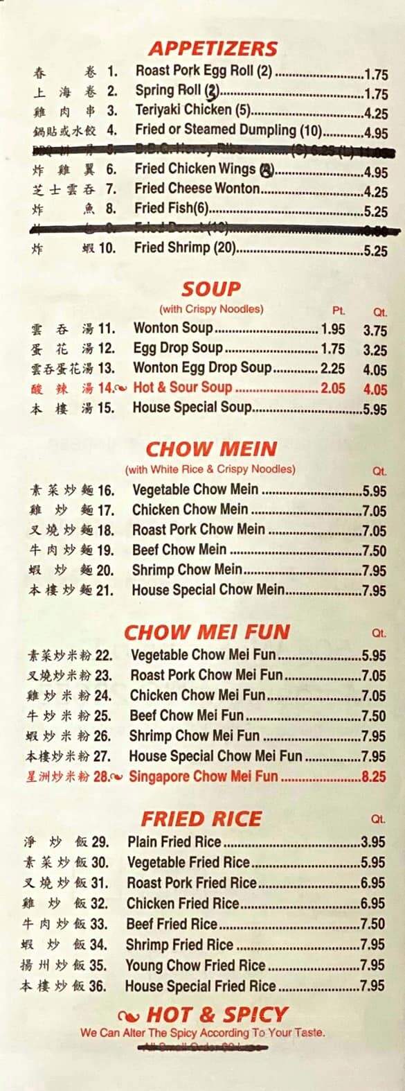 China Buffet - Morganton, NC menu_pic